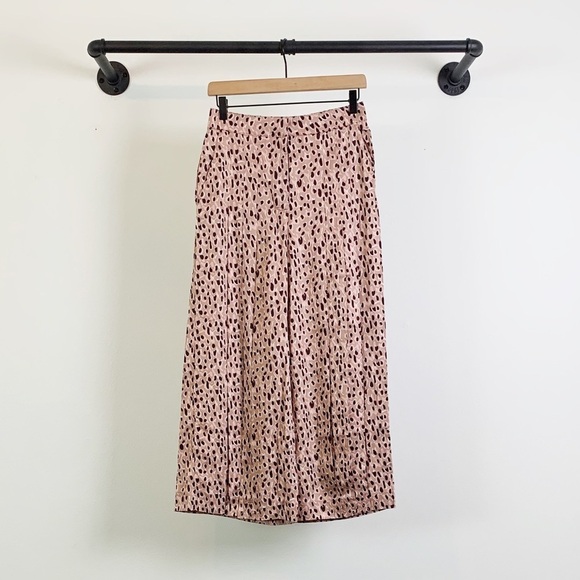 NWT Anthropologie Isobel Printed Wide Leg Crop Pants - Picture 5 of 8